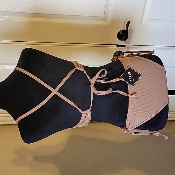 Bikini Ribbed Brown-Zaful NWT - Picture 6 of 12